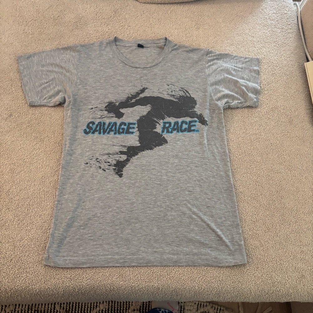 Gray Savage Race T-Shirt Z M